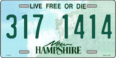 NH license plate 3171414