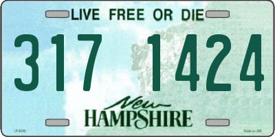 NH license plate 3171424