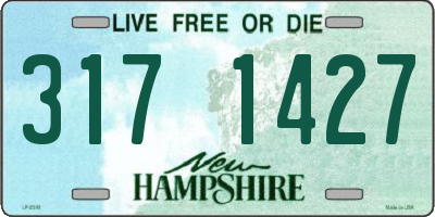 NH license plate 3171427