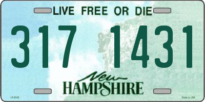NH license plate 3171431