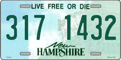 NH license plate 3171432