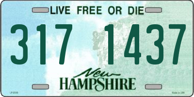NH license plate 3171437