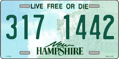 NH license plate 3171442
