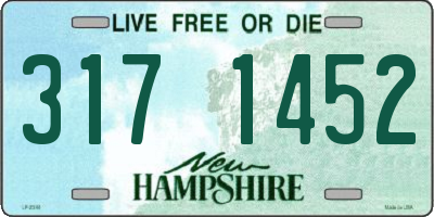 NH license plate 3171452