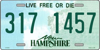 NH license plate 3171457