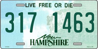 NH license plate 3171463