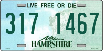 NH license plate 3171467