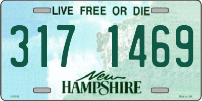 NH license plate 3171469