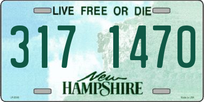 NH license plate 3171470