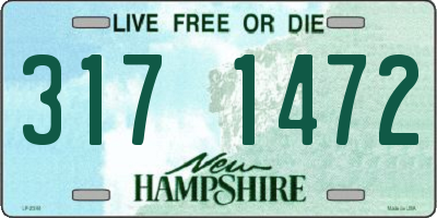 NH license plate 3171472