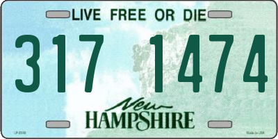 NH license plate 3171474