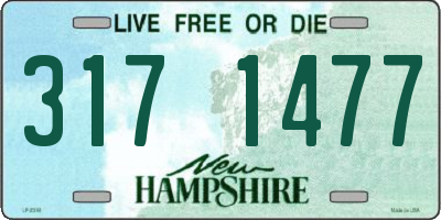 NH license plate 3171477