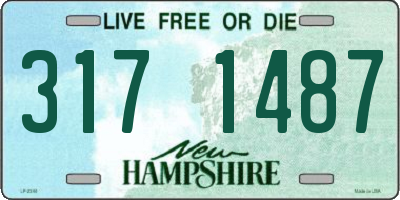 NH license plate 3171487