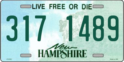 NH license plate 3171489