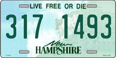 NH license plate 3171493