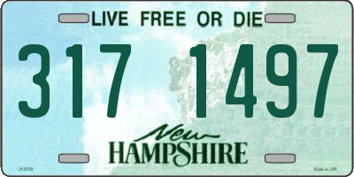 NH license plate 3171497