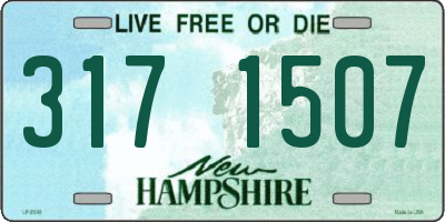 NH license plate 3171507