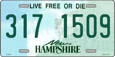 NH license plate 3171509
