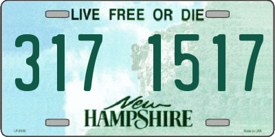 NH license plate 3171517