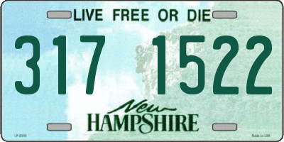 NH license plate 3171522