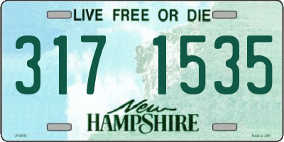 NH license plate 3171535