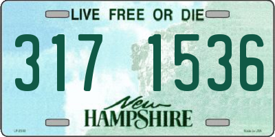 NH license plate 3171536