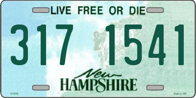 NH license plate 3171541