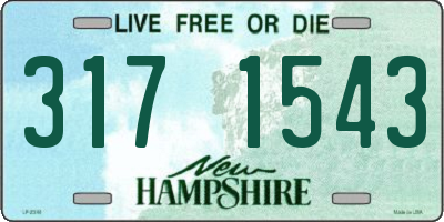NH license plate 3171543
