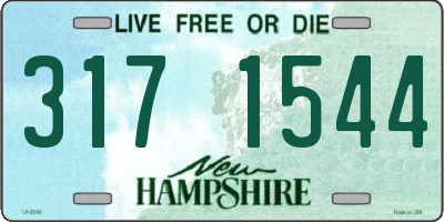 NH license plate 3171544