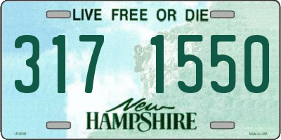 NH license plate 3171550