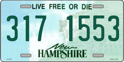 NH license plate 3171553