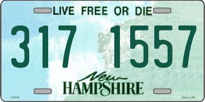 NH license plate 3171557