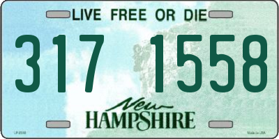 NH license plate 3171558