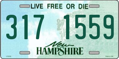 NH license plate 3171559