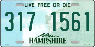 NH license plate 3171561