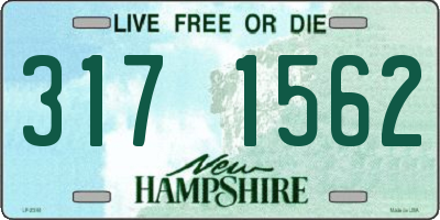 NH license plate 3171562