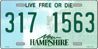 NH license plate 3171563