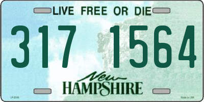 NH license plate 3171564