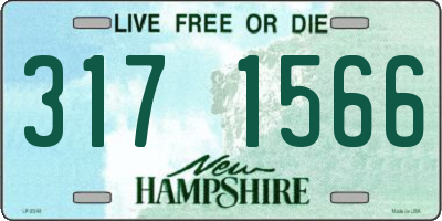 NH license plate 3171566