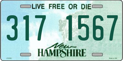 NH license plate 3171567