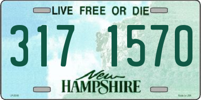 NH license plate 3171570