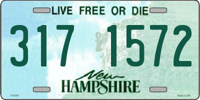 NH license plate 3171572