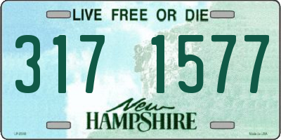 NH license plate 3171577
