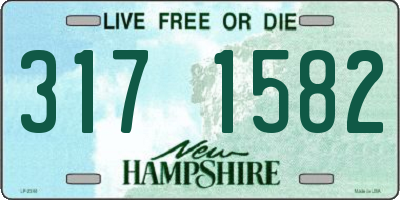 NH license plate 3171582