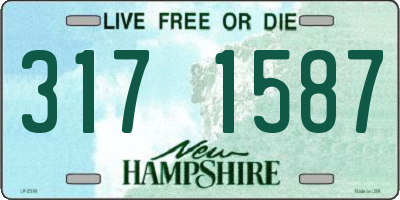 NH license plate 3171587