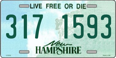 NH license plate 3171593