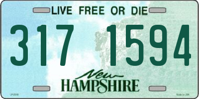 NH license plate 3171594