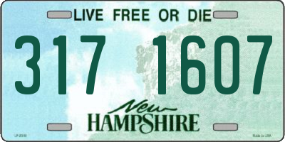 NH license plate 3171607