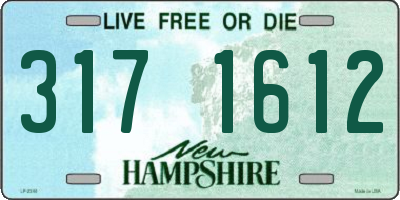 NH license plate 3171612