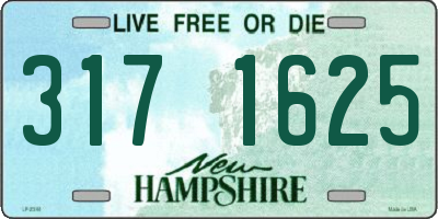 NH license plate 3171625